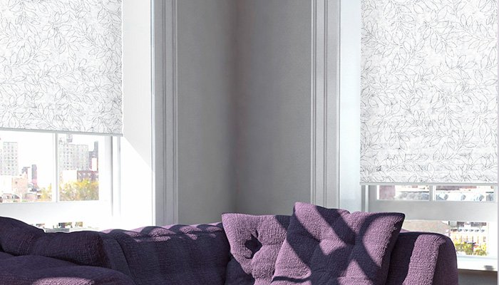 Plisirane žaluzije s cvetličnim vzorcem