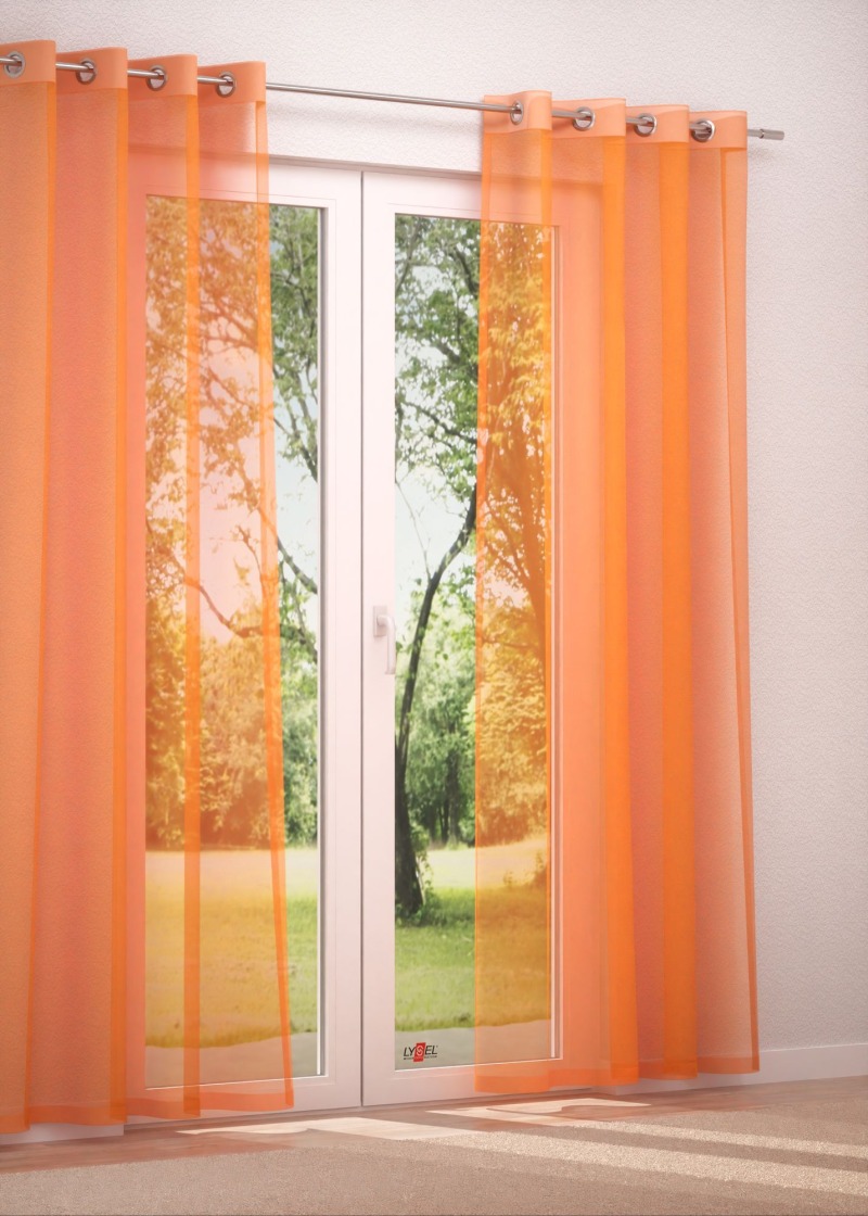 Ösenschal in Orange