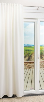 Lysel - Zugbandschal Thermo Wollweiß