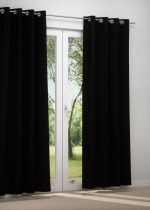 Ösenschal in Schwarz