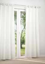 Schlaufenschal in weiß