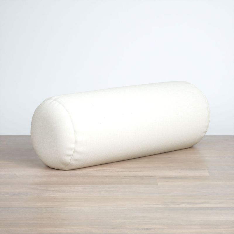 Dekokissen Nackenrolle in weiß
