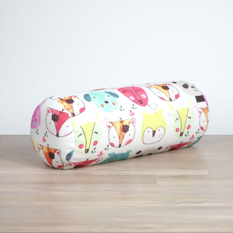 Dekokissen Nackenrolle in Weiß