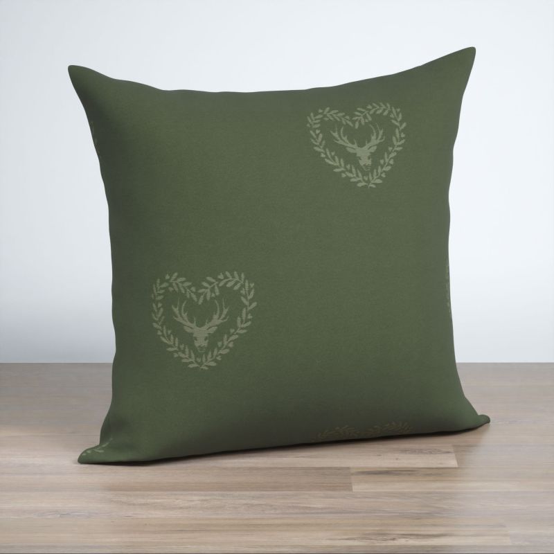 Dekokissen quadratisch in Grün