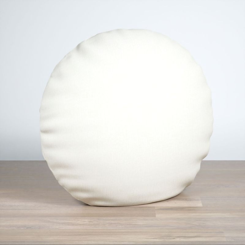 Dekokissen rund in weiß