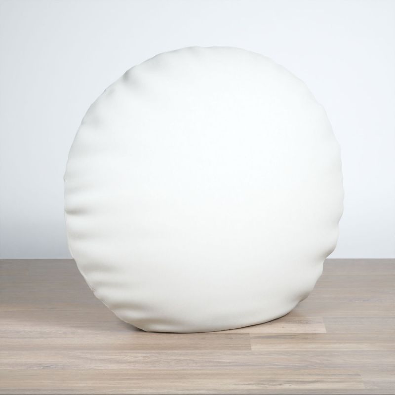 Dekokissen rund in weiß