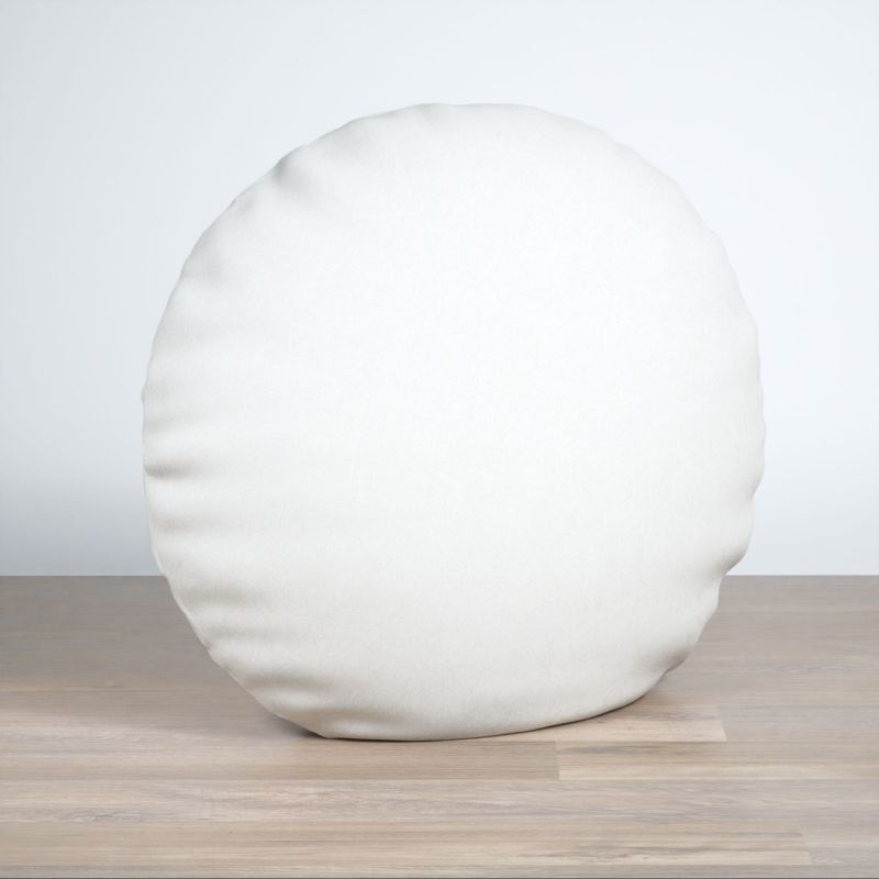 Dekokissen rund in weiß