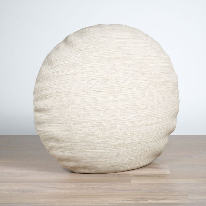 Dekokissen rund in weiß