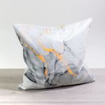 Lysel - Dekokissen Marmorlook grau