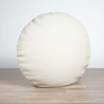 Dekokissen rund in weiß