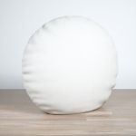 Dekokissen rund in weiß