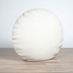 Dekokissen rund in weiß