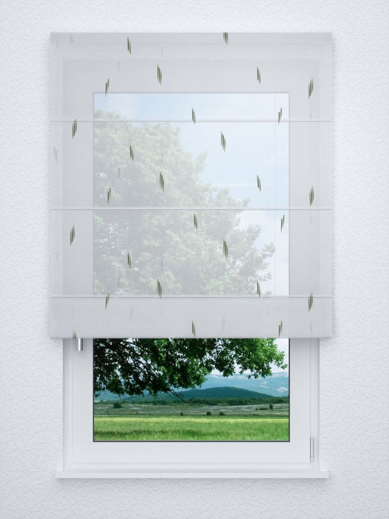 Raffrollo classic in grün