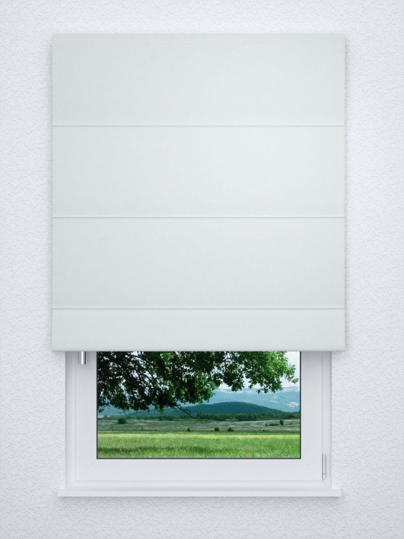 Raffrollo classic in weiß