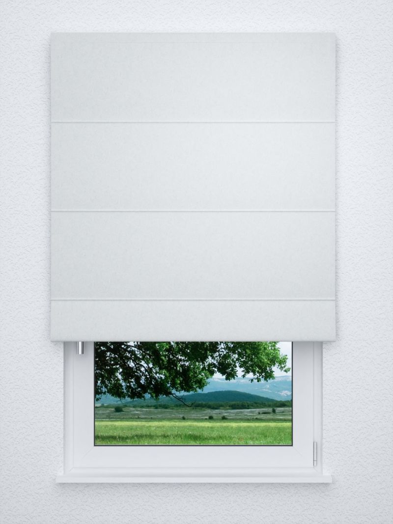 Raffrollo classic in weiß