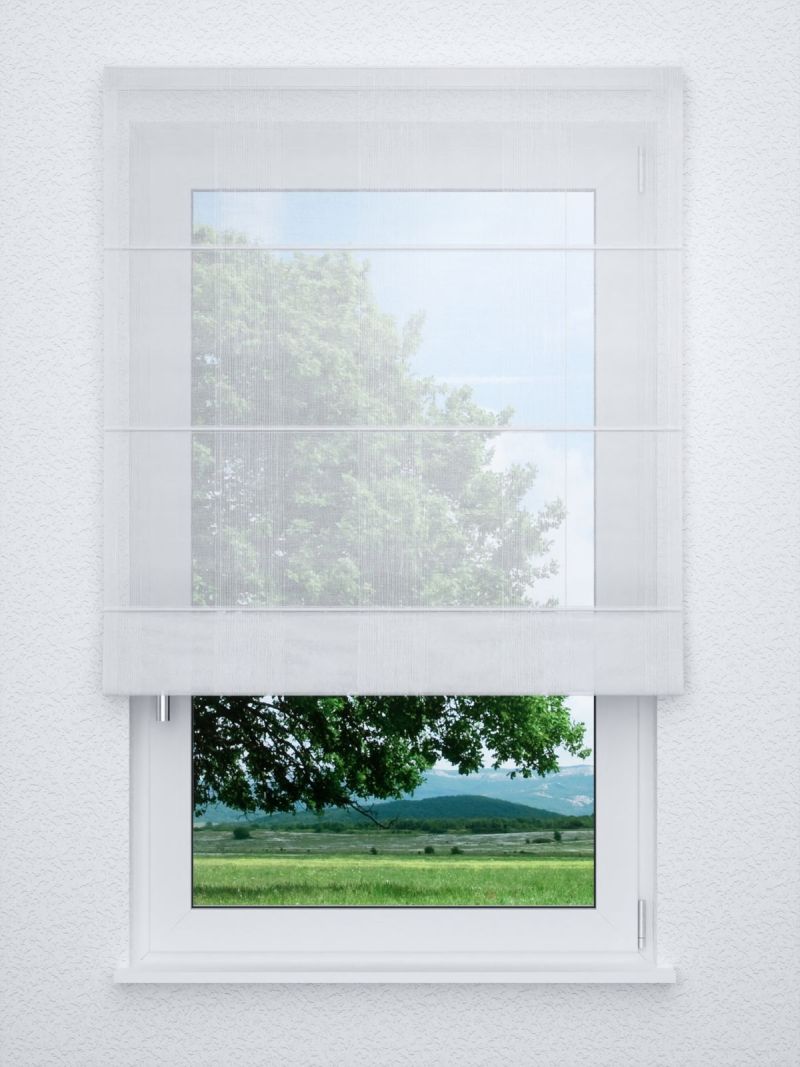 Raffrollo classic in Weiß