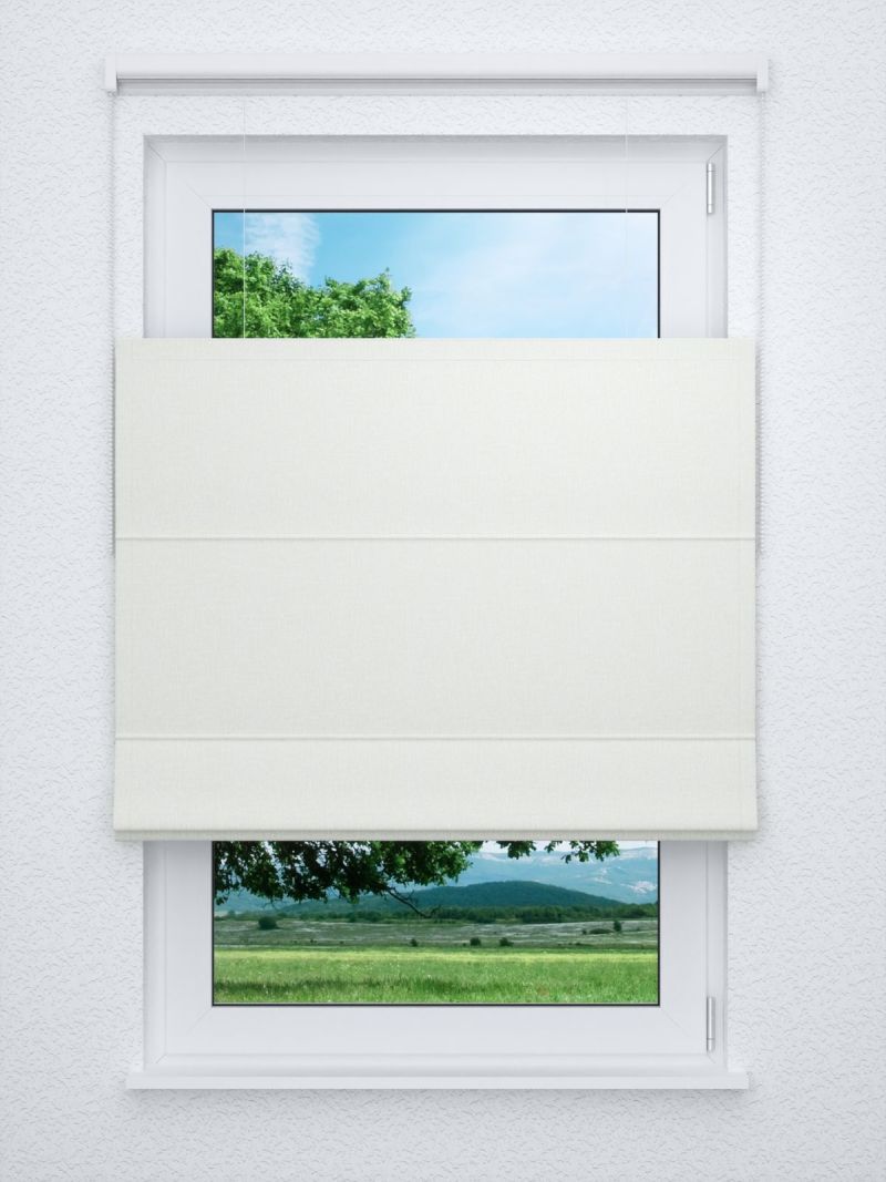 Raffrollo professional in weiß