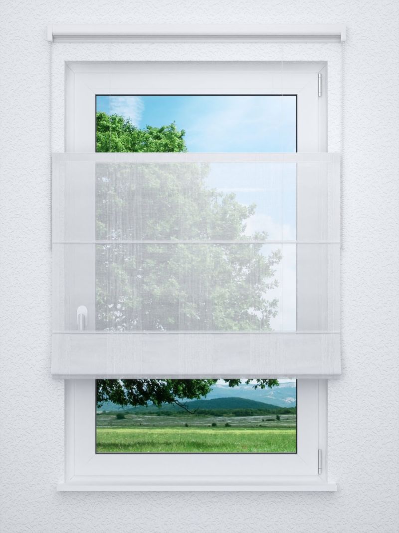 Raffrollo professional in Weiß