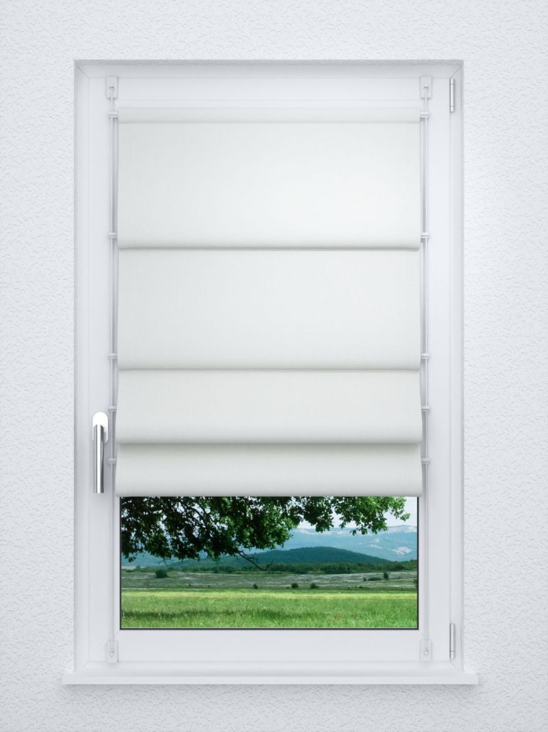 Raffrollo smart in weiß