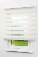 Lysel - Qualitätsdoppelrollo mit Blende Leinen