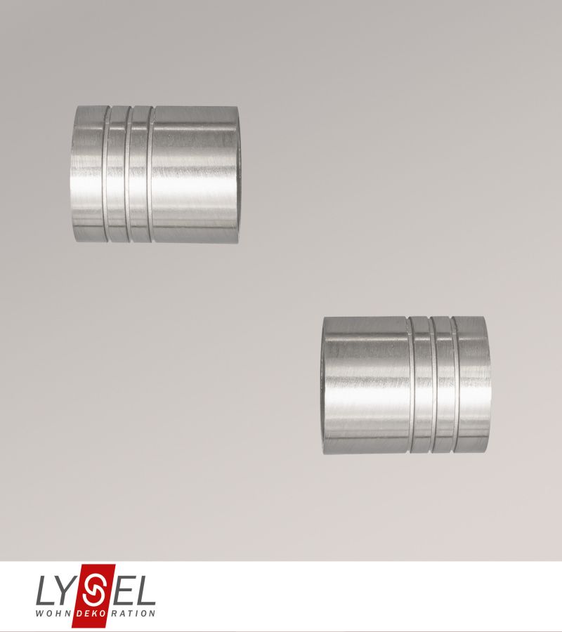 Lysel - 1 Paar Endstücke Zylinder für Topaz-Stangen