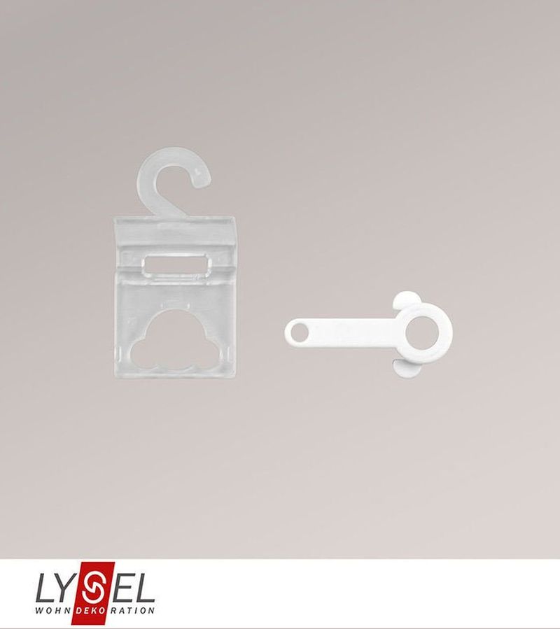 Lysel - SET Ringträger für Raffrollosystem mit Schnurbremse