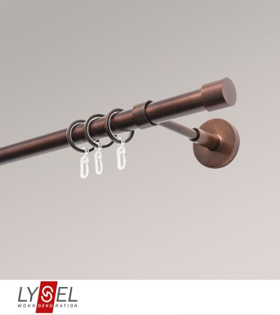 Lysel - SET Opal 640cm Träger geschlossen mit Endstücke Zylinder in Bronze