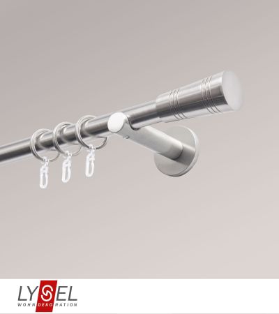 Lysel - SET Opal 640cm Träger offen mit Endstücke Cone in Edelstahl-Optik