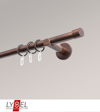 Lysel - SET Opal 600cm Träger offen mit Endstücke Zylinder in Bronze