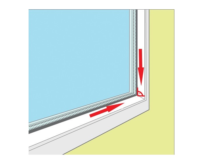 poševna steklena letvica