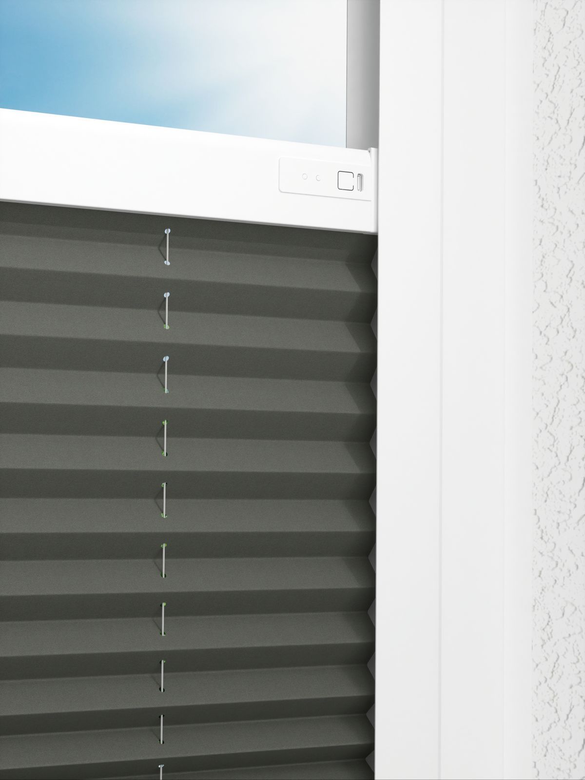 Detailansicht LYSEL HOME Plissee 211A Aralia Pearl