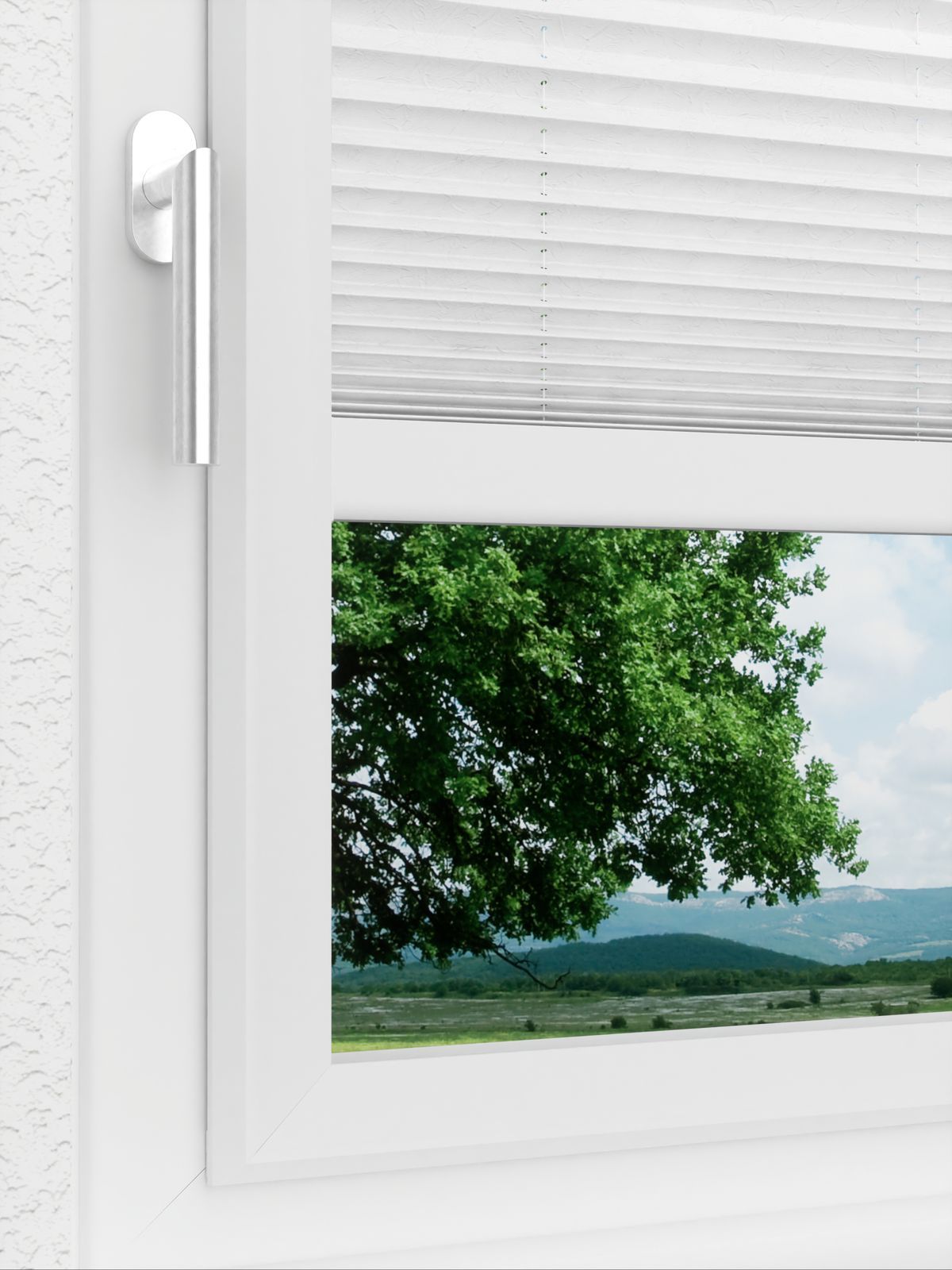 Detailansicht LYSEL HOME Plissee 124B Abelia Pearl