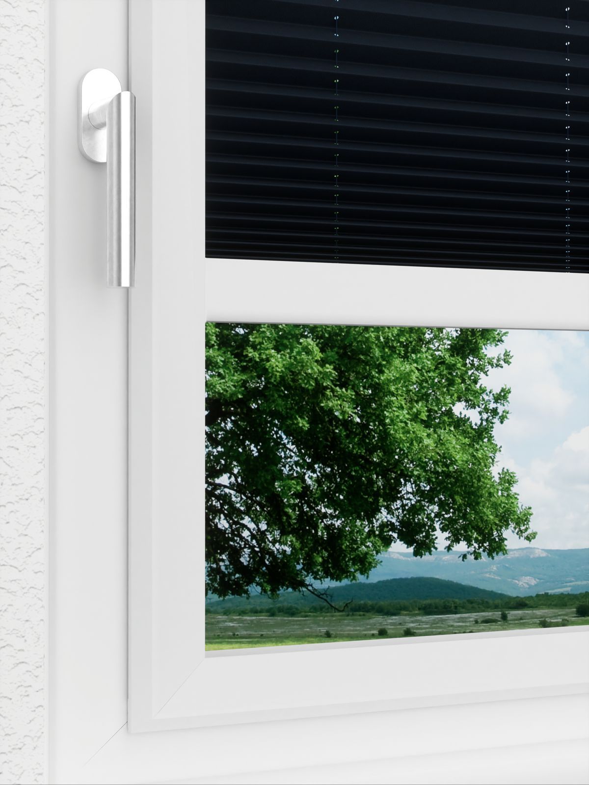 Detailansicht LYSEL HOME Plissee 425A Blackout Crepe
