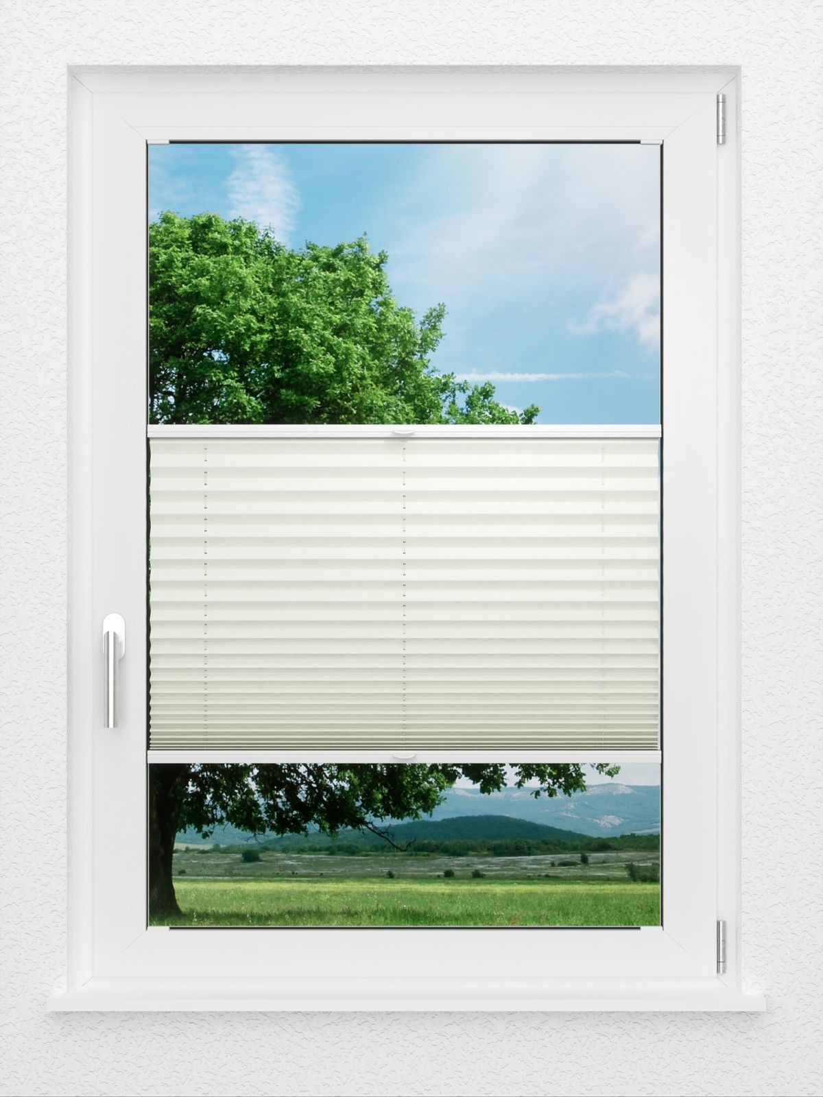 Detailansicht LYSEL HOME Plissee 241A Abelia Pearl