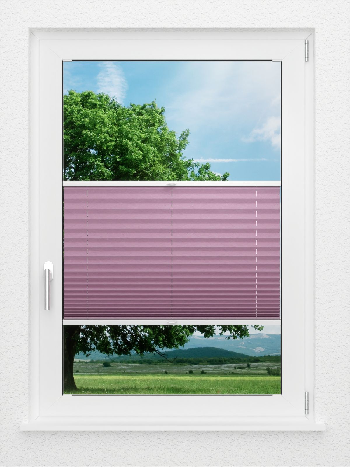 Detailansicht LYSEL HOME Plissee 421A Pearly Crush