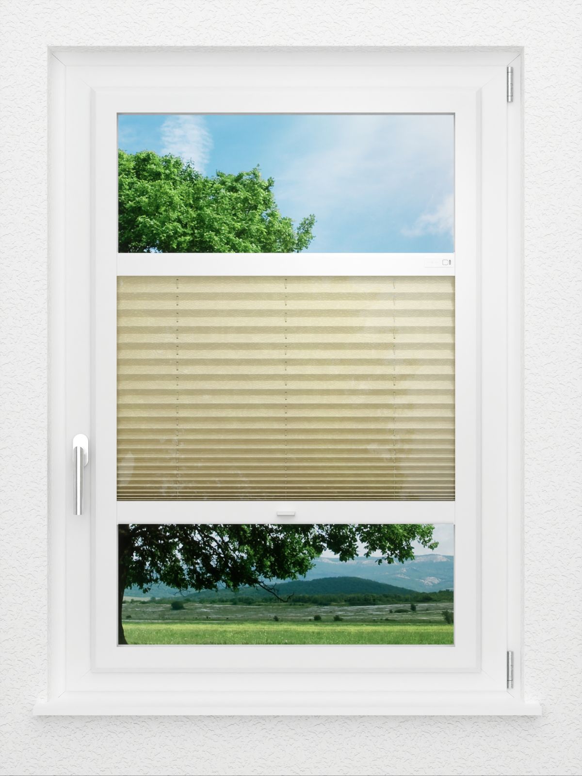 Detailansicht LYSEL HOME Plissee 424A Jute Blop