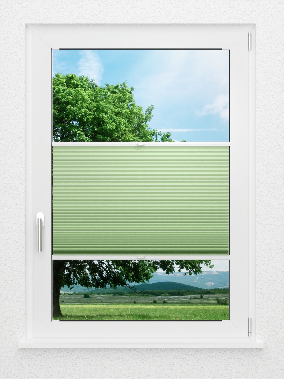 Detailansicht LYSEL HOME Plissee 027A Alba LI Wabe