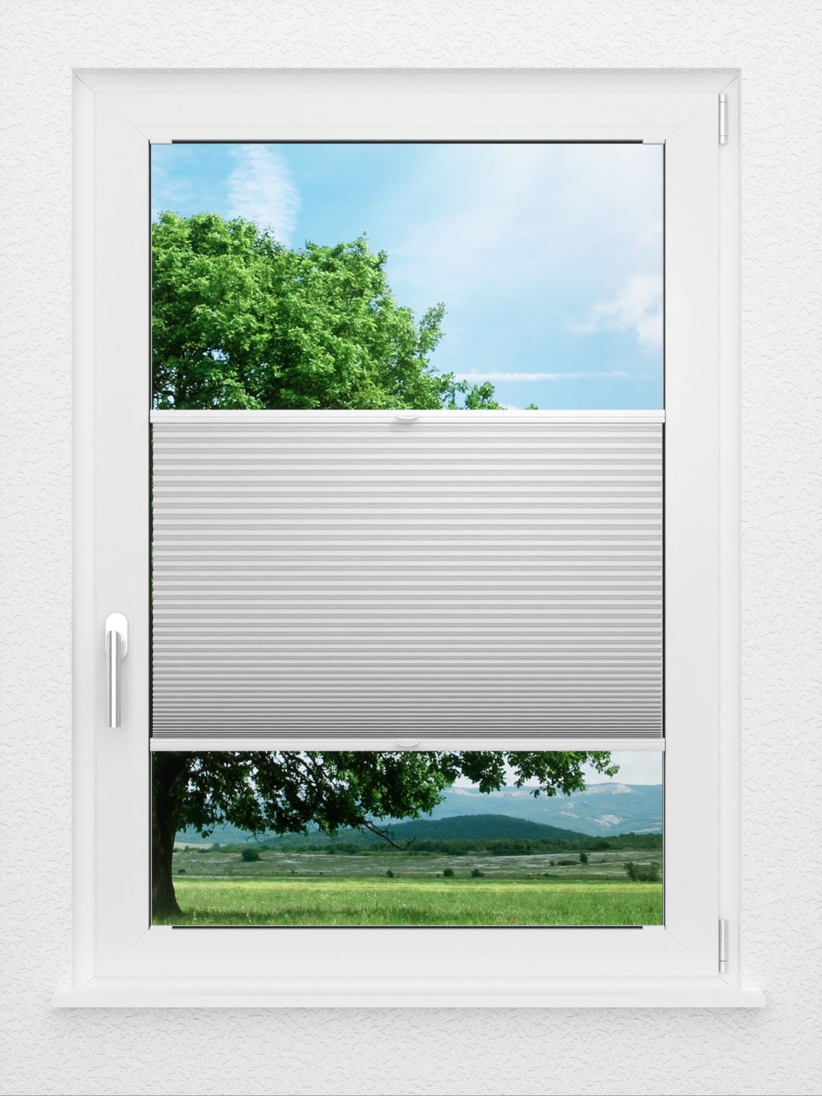 Detailansicht LYSEL HOME Plissee 003A Alba LI Wabe