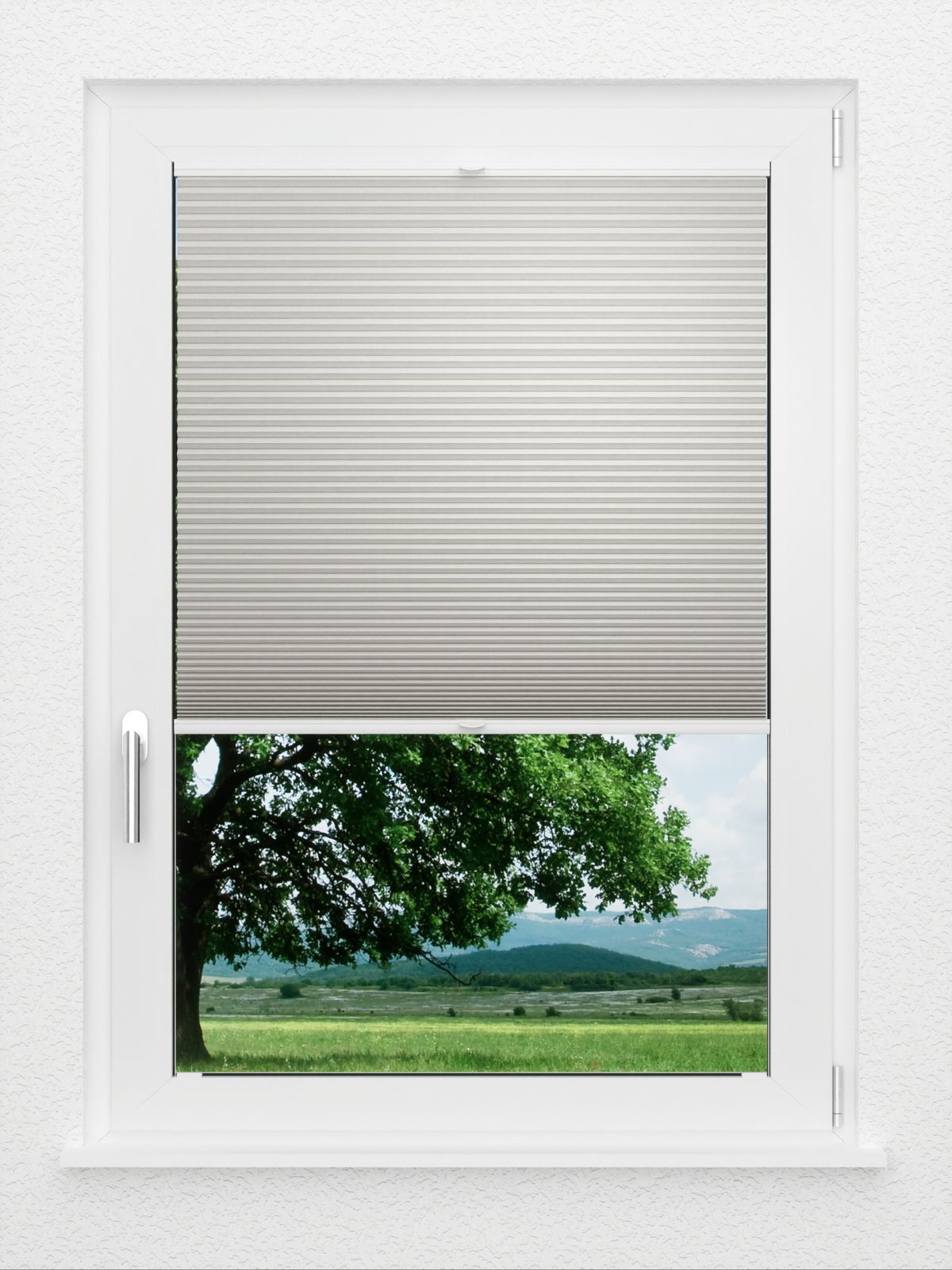 Detailansicht LYSEL HOME Plissee 019A Calluna Wabe