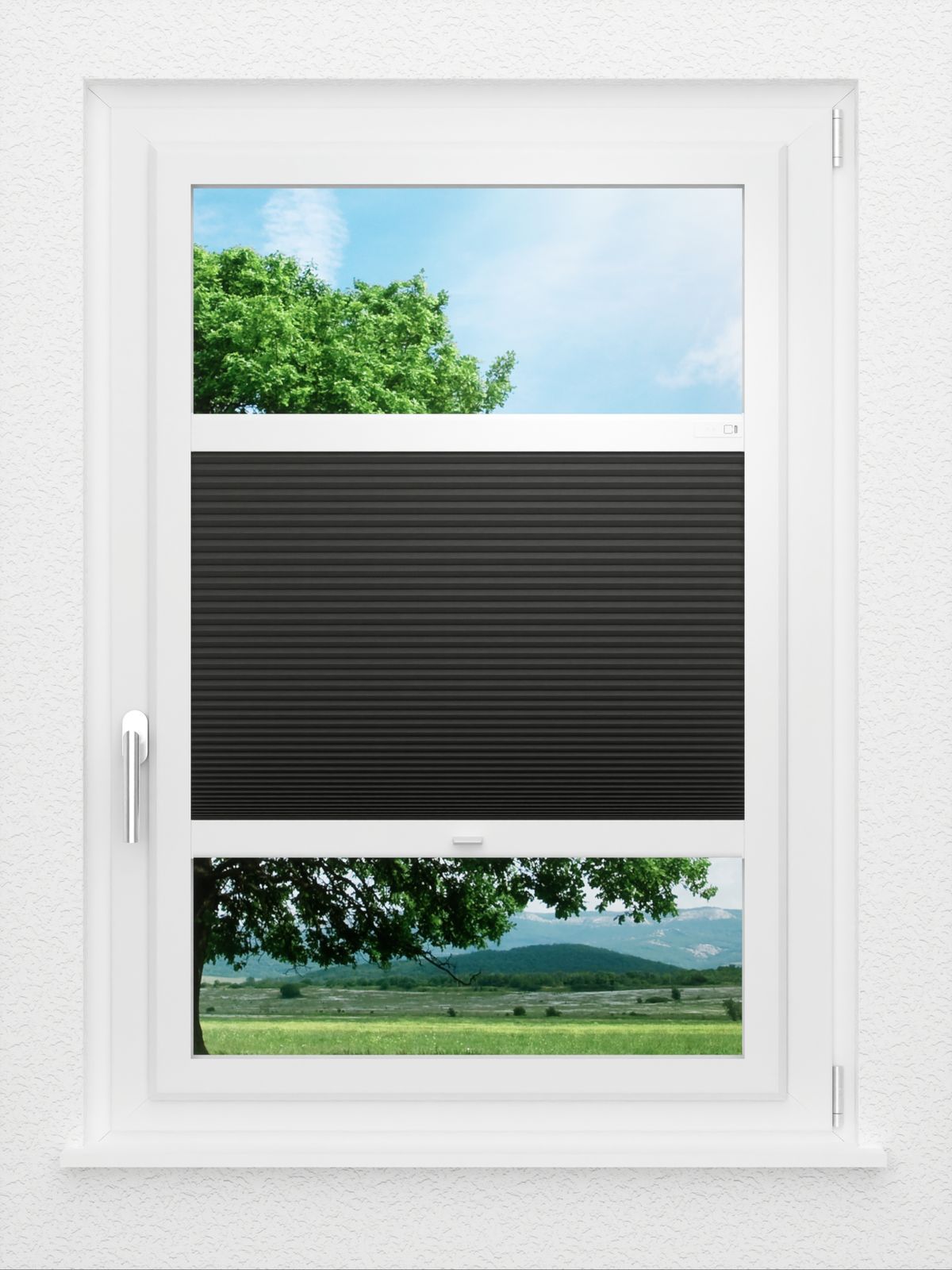 Detailansicht LYSEL HOME Plissee 018A Calluna Wabe