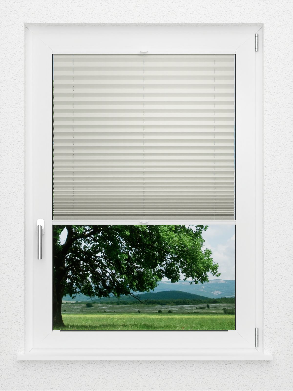 Detailansicht LYSEL HOME Plissee 21B Aralia Pearl