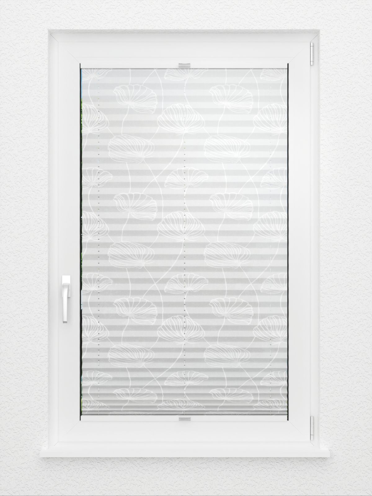 Detailansicht Plissee Glossy Flowers 5501.8853