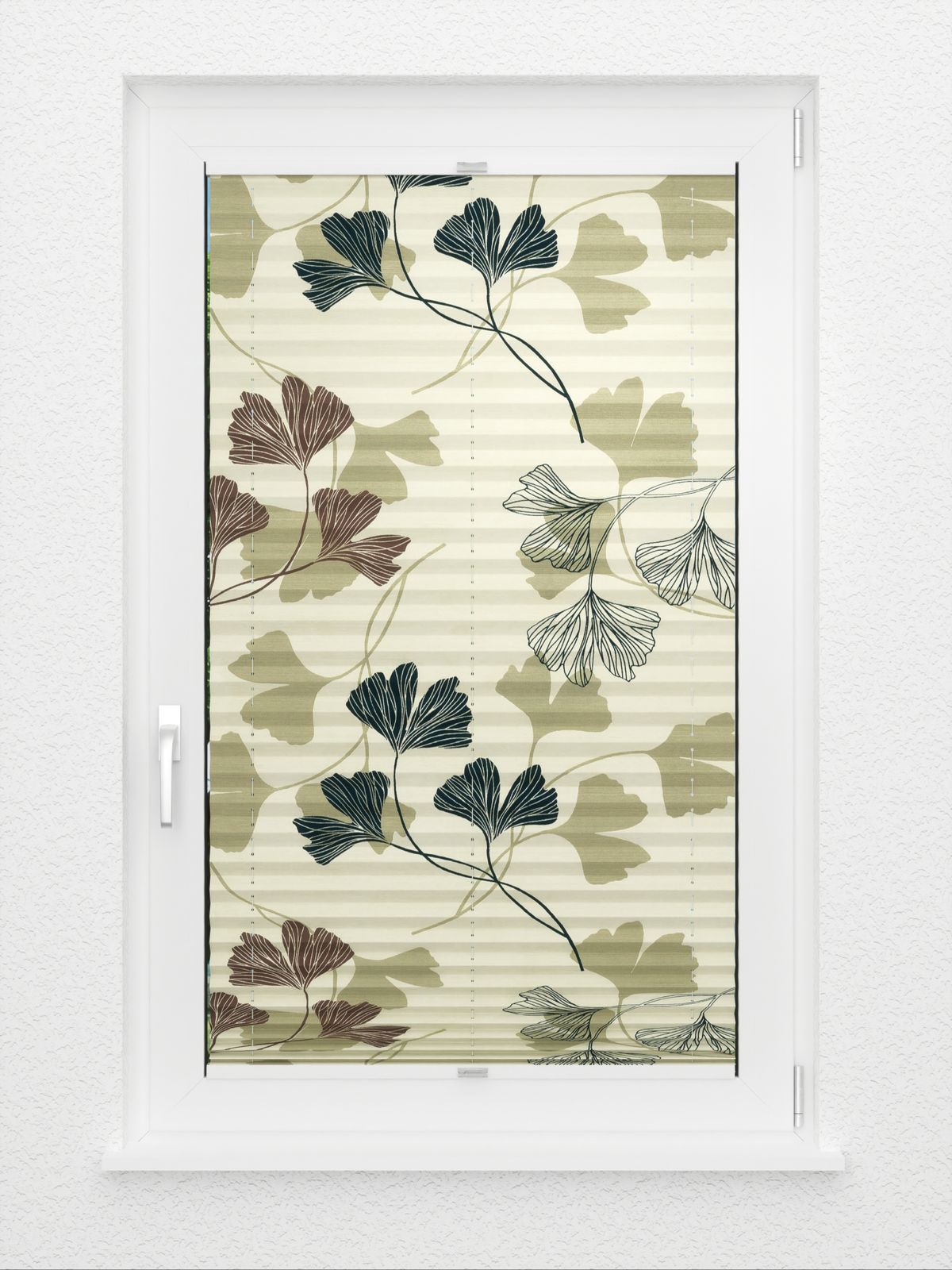 Detailansicht Plissee Ginkgo Night 8711.5021