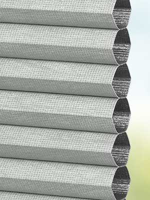 Stoff Plissee Maßanfertigung DUETTE® Peonia Blackout 20.929