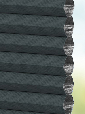 Stoff Plissee Maßanfertigung DUETTE® Peonia Blackout 30.929