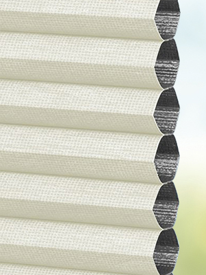 Stoff Plissee Maßanfertigung DUETTE® Peonia Blackout 91.929