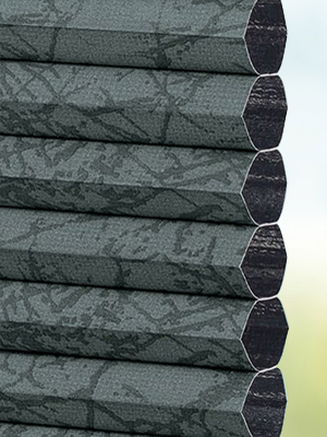 Stoff Plissee Maßanfertigung DUETTE® Pablo Blackout 30.639